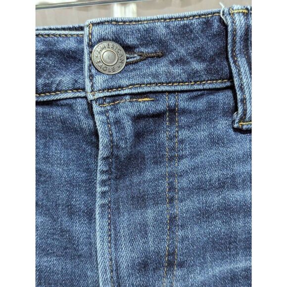 American Eagle Men's Blue Dark-Wash Mid-Rise Slim Fit Denim Jeans Size 30/32 - Picture 8 of 8